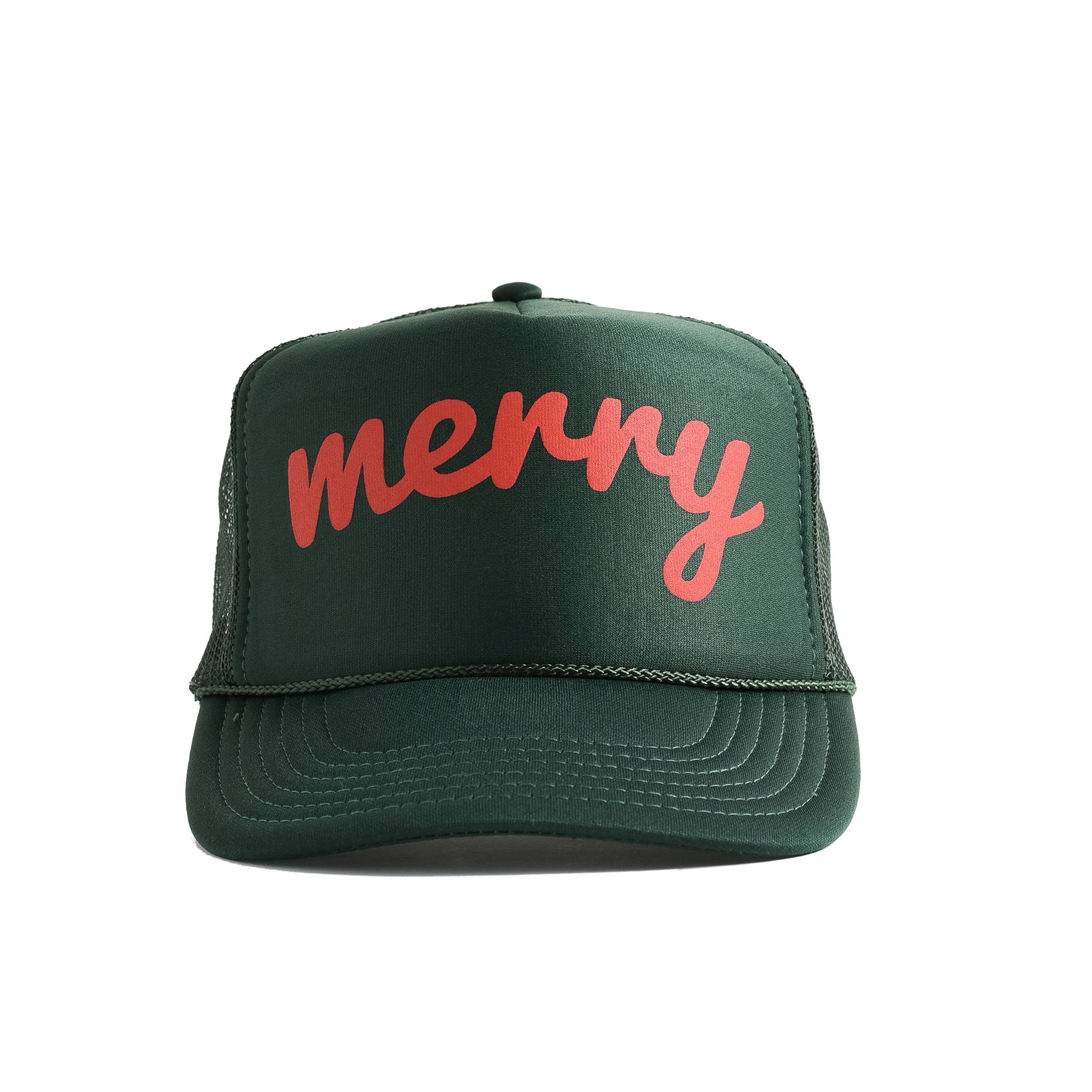 Endless August Supply Co. – wholesale Truckerkeps – Unisex – Merry Trucker Hat Grön | Jultruckerhatt