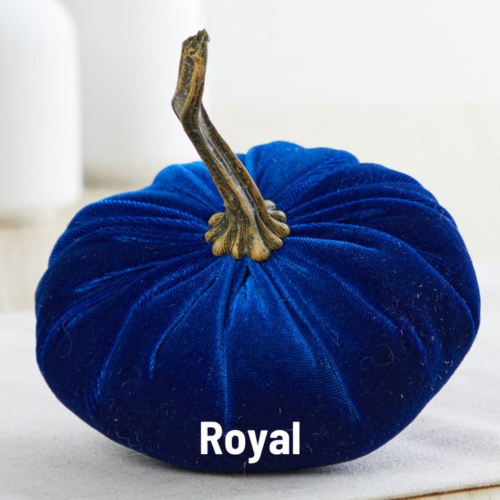 Your Heart's Content - Wholesale Decorative Tabletop Object - Pumpkin Small Velvet, Halloween mantel, Autumn table, Gift13