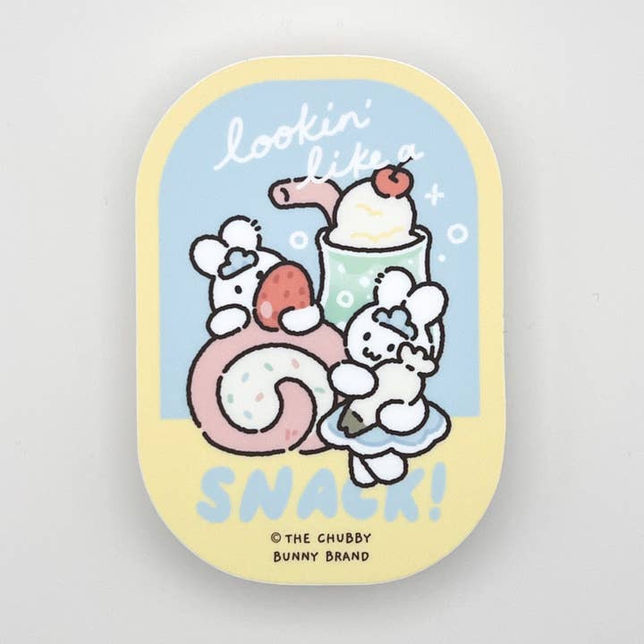 Lookin Like A Snack Self Confidence Vinyl Sticker for wholesale by The Chubby Bunny Brand