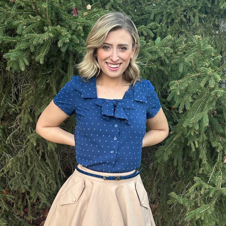 Tatyana Clothing - Wholesale Blouse - Women's - Bonnie Bow Blouse