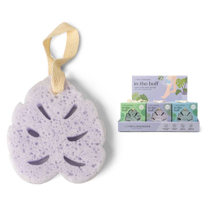 DM Merchandising - Wholesale Bath Pouf/Sponge - Lemon Lavender In The Buff Super Sudsy Soap Sponge