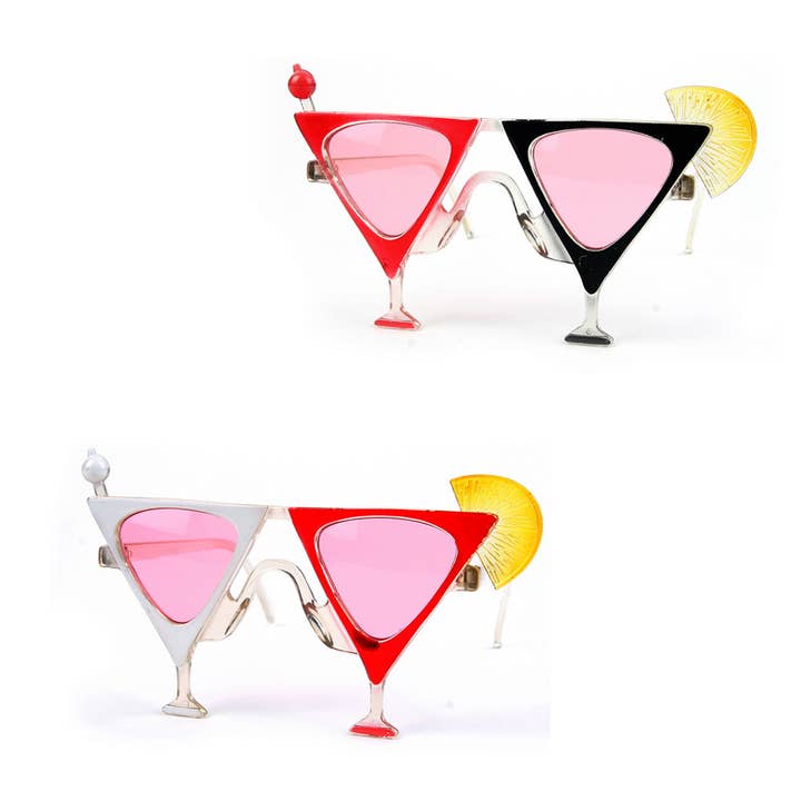 P1008 Halloween kostumefestsolbriller Cocktaildrink for engroshandel hos Pop Fashionwear Inc
