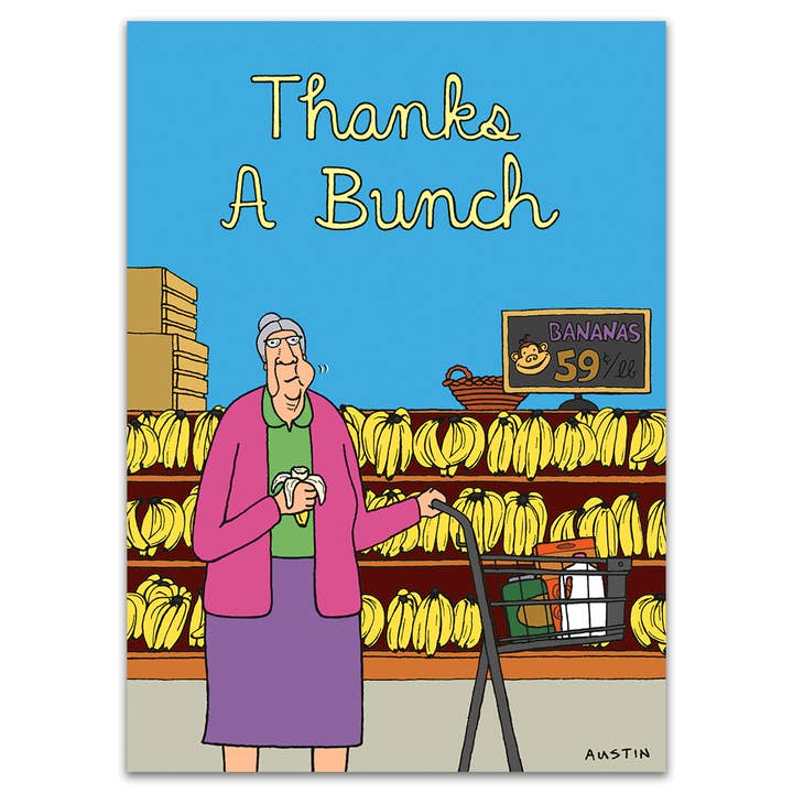 Banana Bunches for wholesale by SNAFU Designs - Greeting Cards