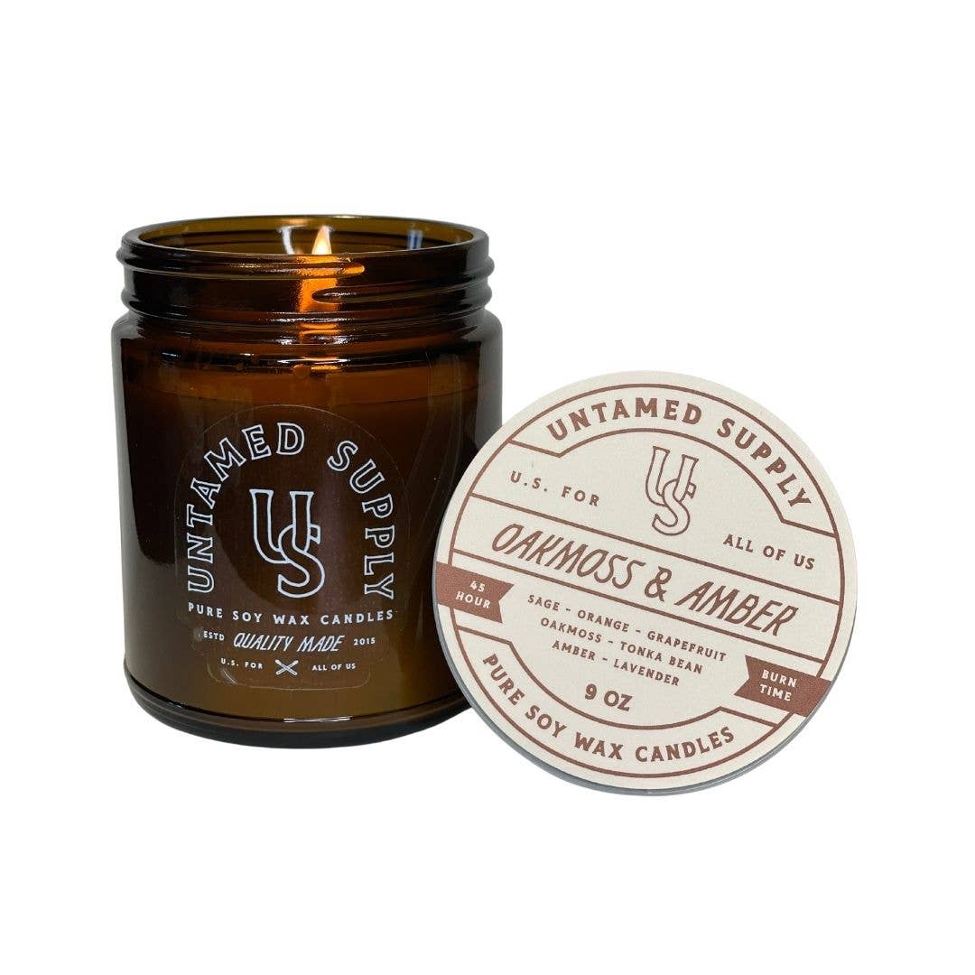 Untamed Supply - Vendita all'ingrosso Candela in vasetto - Candela muschio di quercia e ambra2