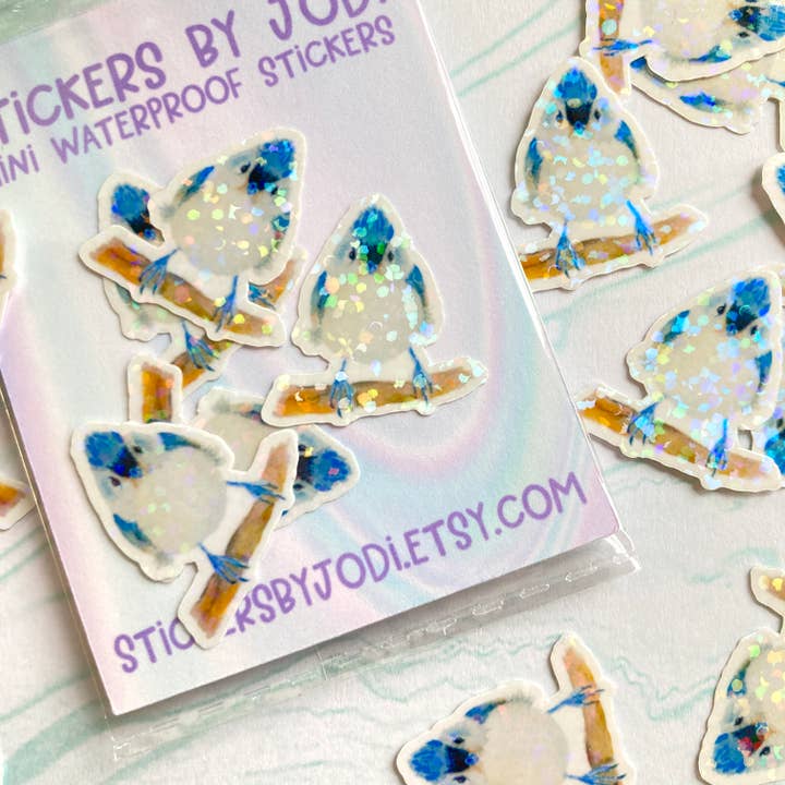 Mini schattige vogelstickers voor wholesale door stickersbyjodi