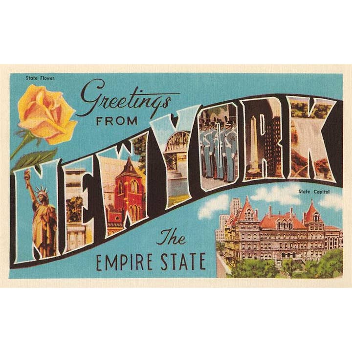Found Image Press - Wholesale Postcard - Postcard NS-759 Greetings from New York0