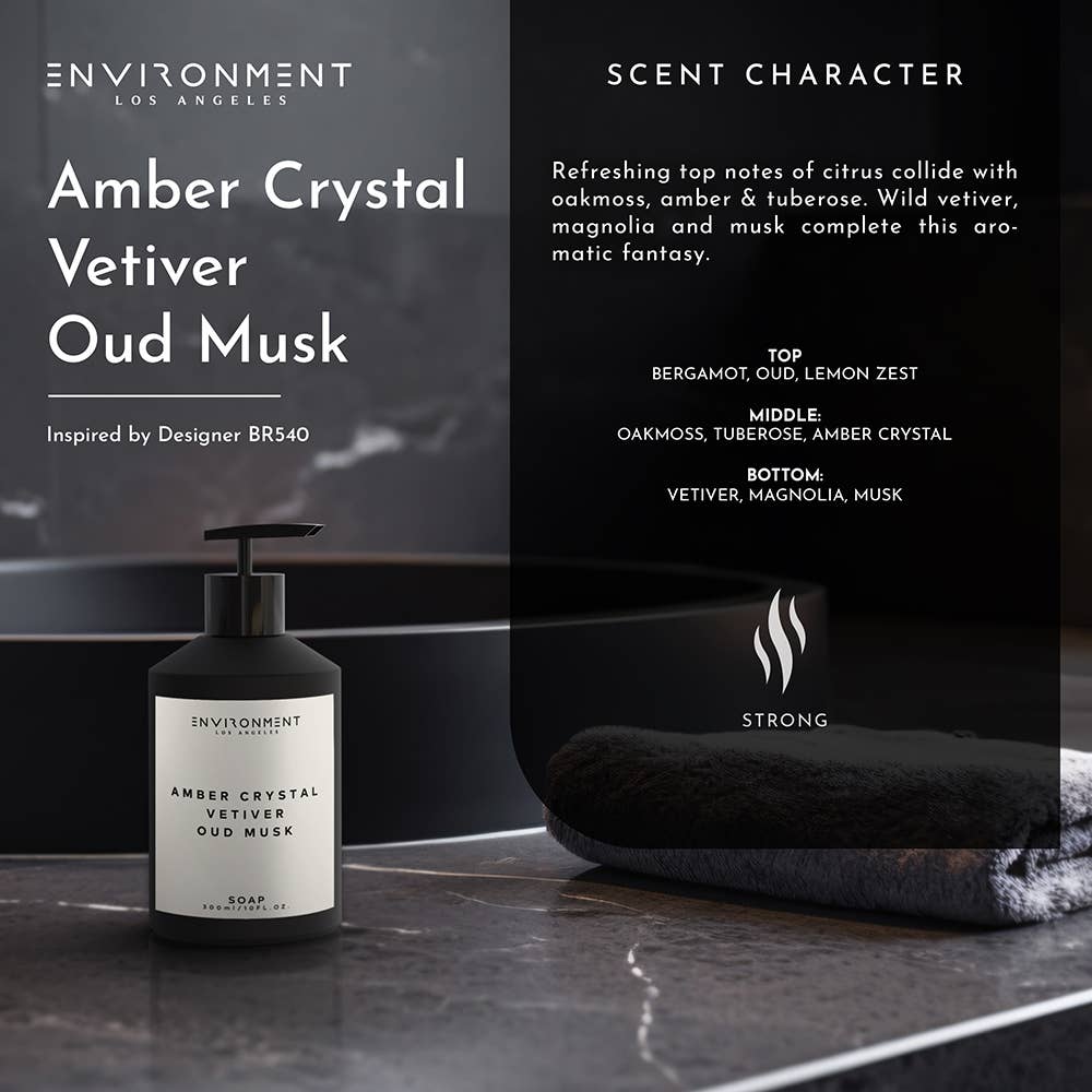 ENVIRONMENT - Wholesale Hand Soap/Wash - Inspired by Baccarat Rouge 540® Hand Soap Amber Crystal | Ve4