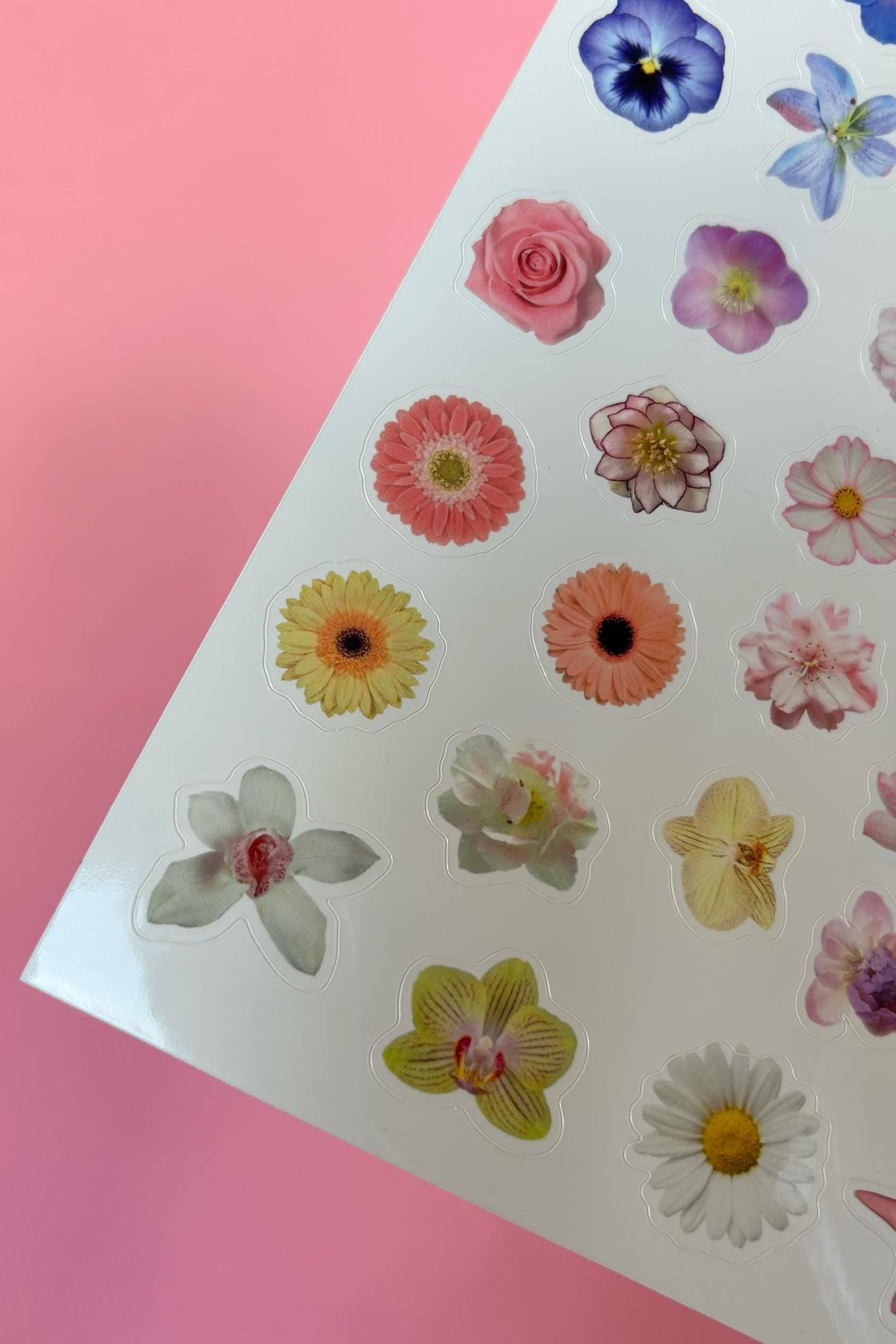 Nany Craft Shop – Adesivo por atacado – Folha de autocolantes de flores A5 🌸2