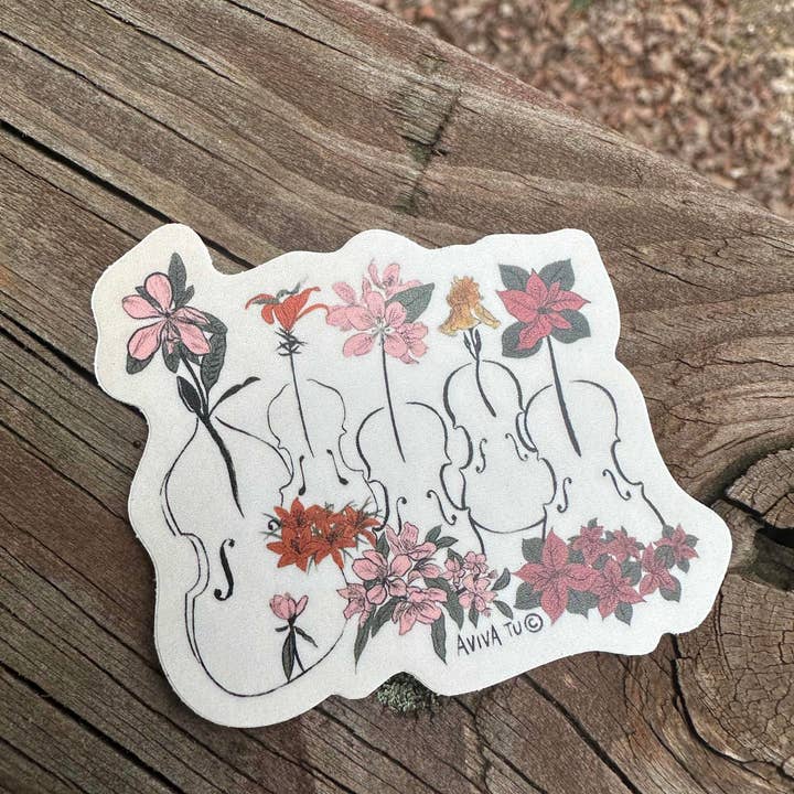AVIVA TU LLC - Wholesale Sticker - Sticker-Botanical Music Instruments18