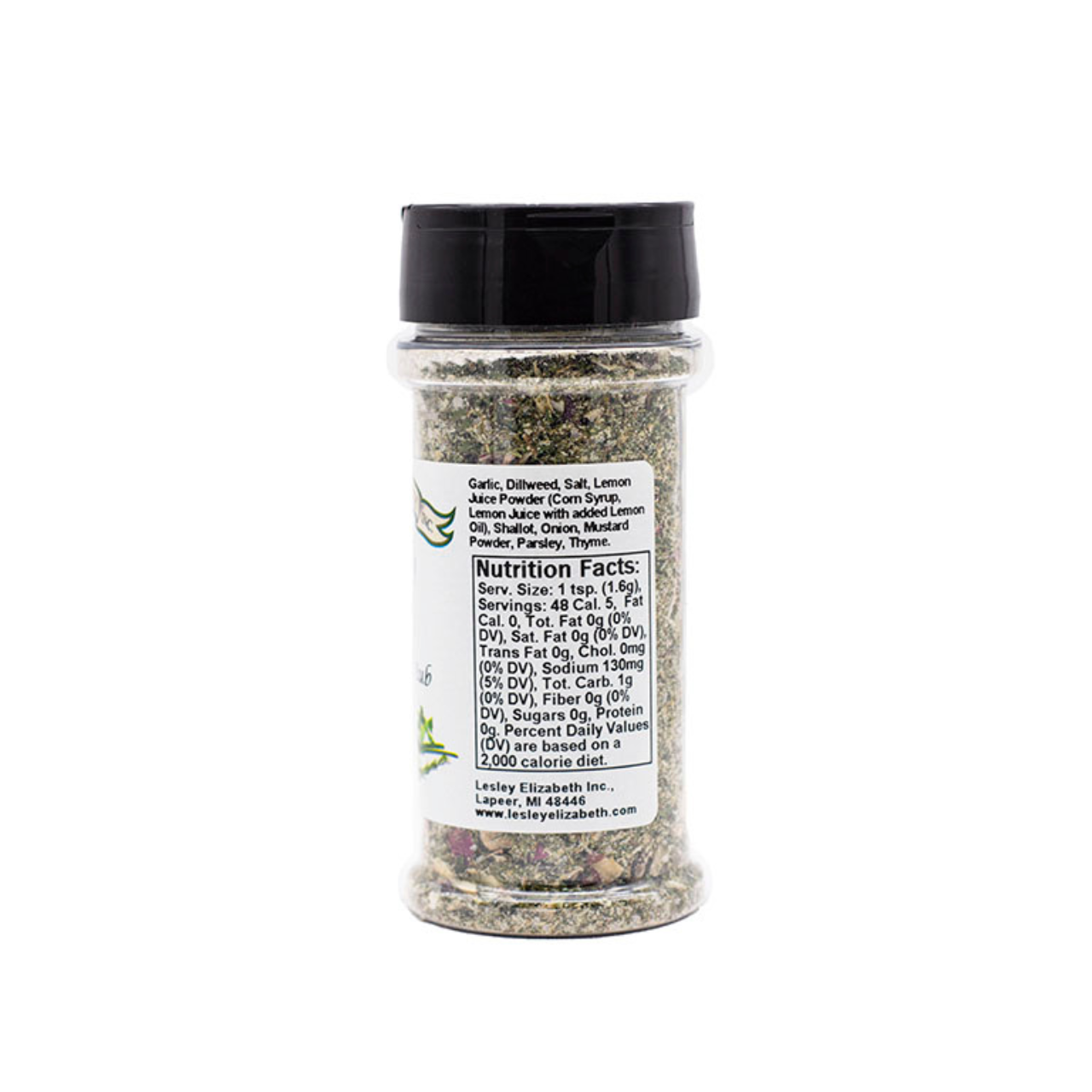 Lesley Elizabeth - Wholesale Rub - Lemony Dill Seasoning – Fresh Citrus Herb Blend (250mL PET)2
