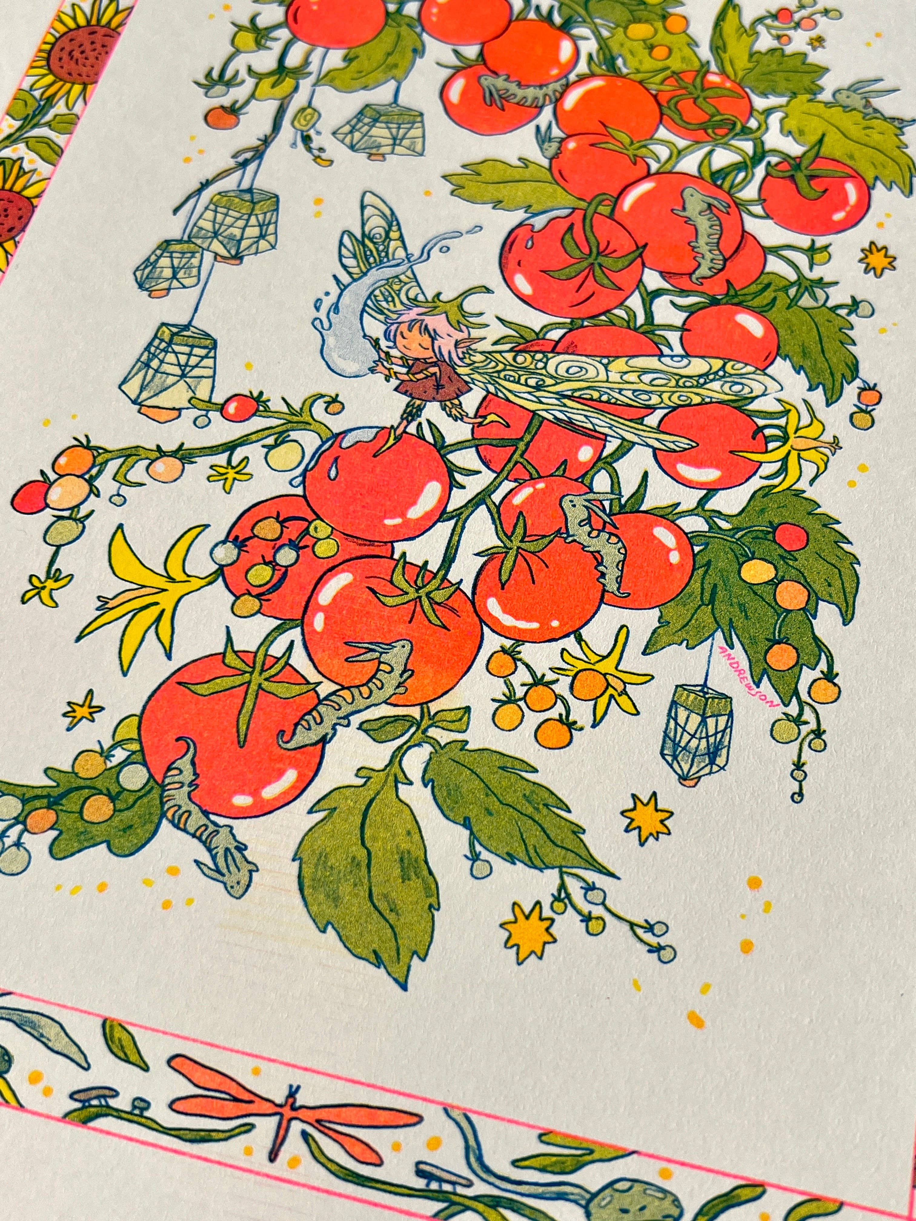 Natalie Andrewson - Vendita all'ingrosso Stampa artistica - Stampa Sunflower Fairy Riso11