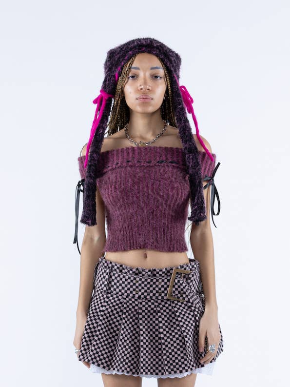 Blush Knit Top para venta al por mayor de Samudāy Studios