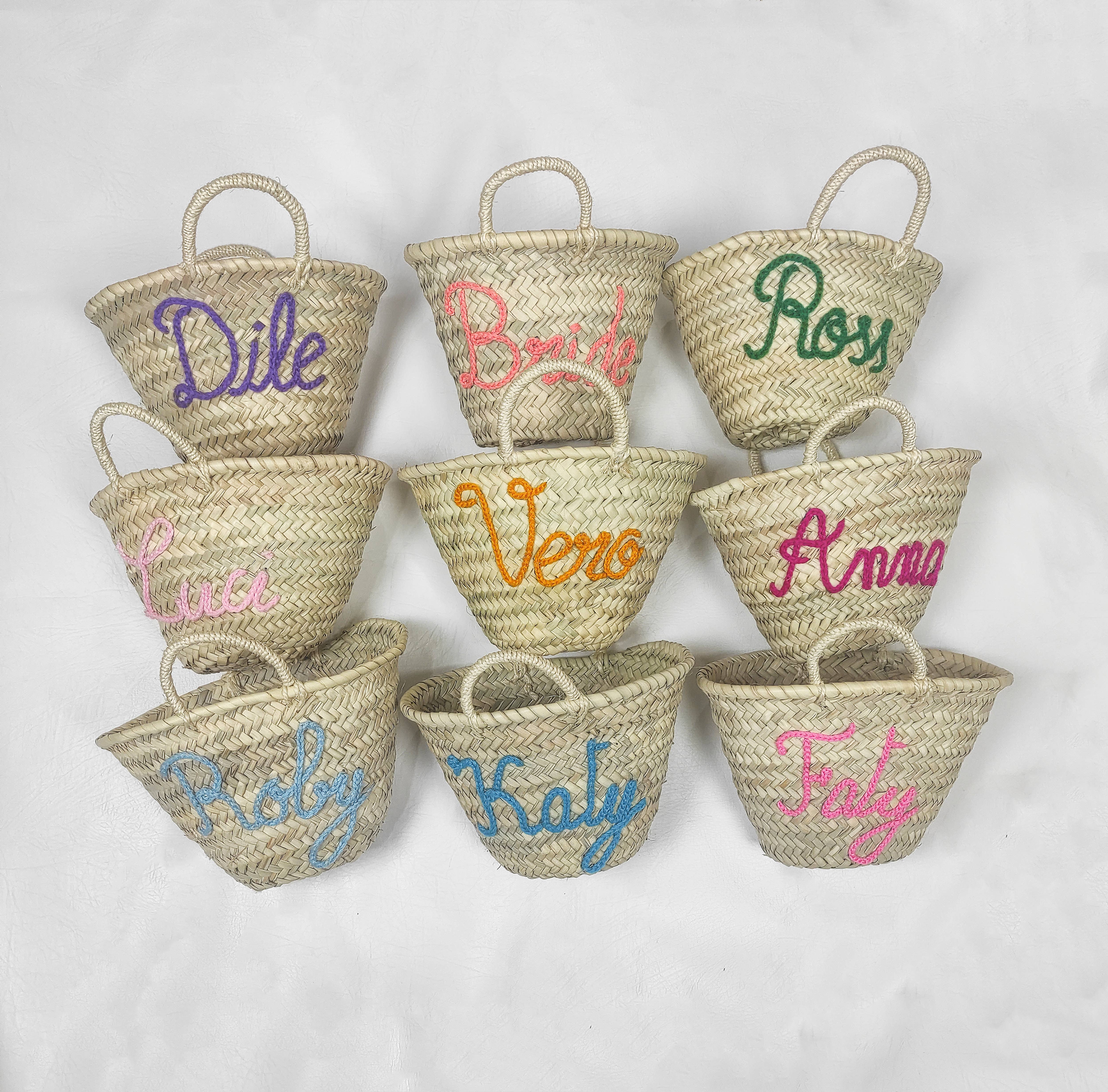 ProHandmadeDesign - Vente Sac de plage - Sacs en paille personnalisés élégants, parfaits pour les baby showers6