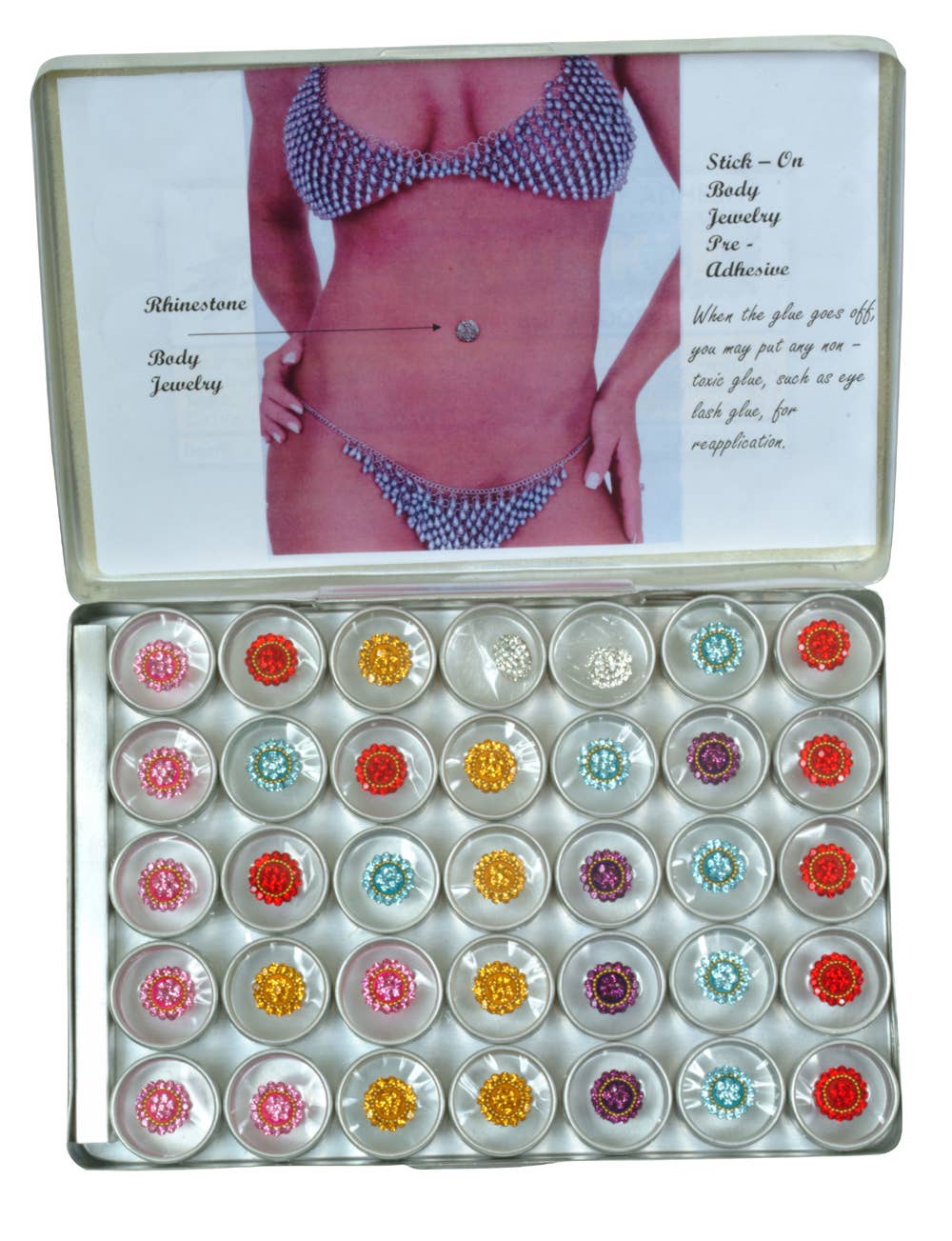 Western Fashion - Wholesale Body Glitter/Shimmer - 1240-Bindi Rhinestones