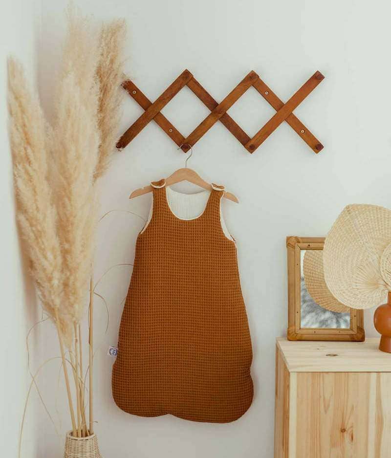 Manufacture des bébés français - Wholesale Sleepsack - Baby - Caramel honeycomb sleeping bag 6-24 months3