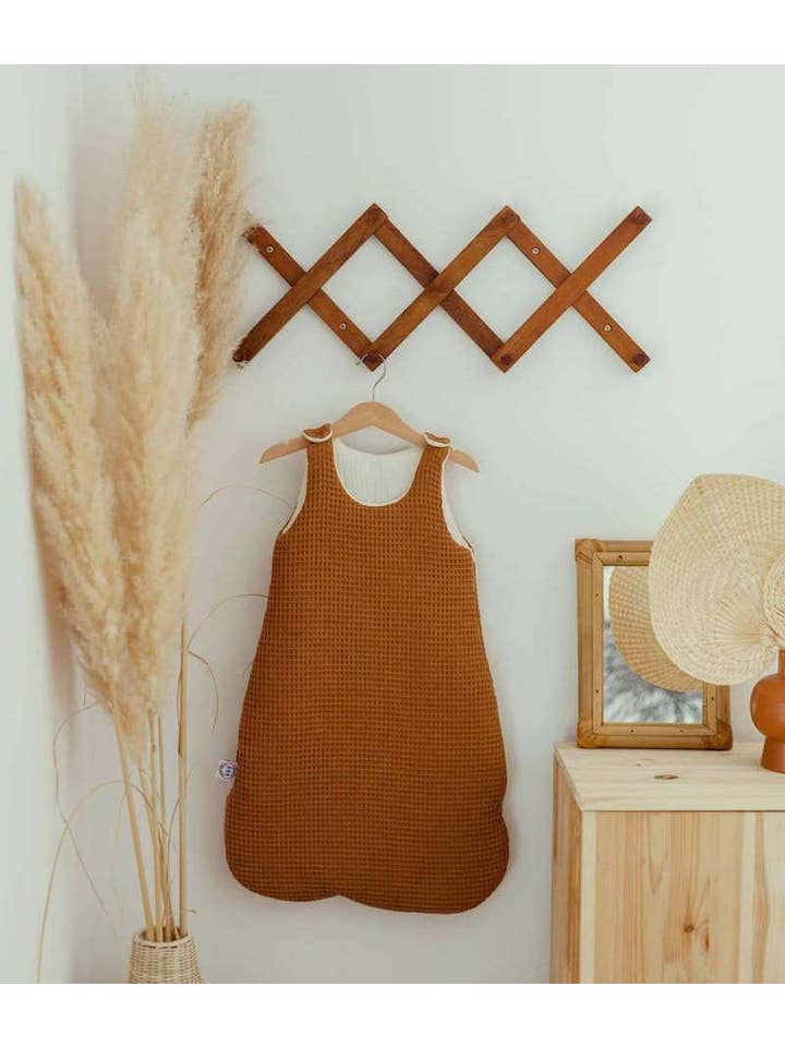 Manufacture des bébés français - Wholesale Sleepsack - Baby - Caramel honeycomb sleeping bag 6-24 months3