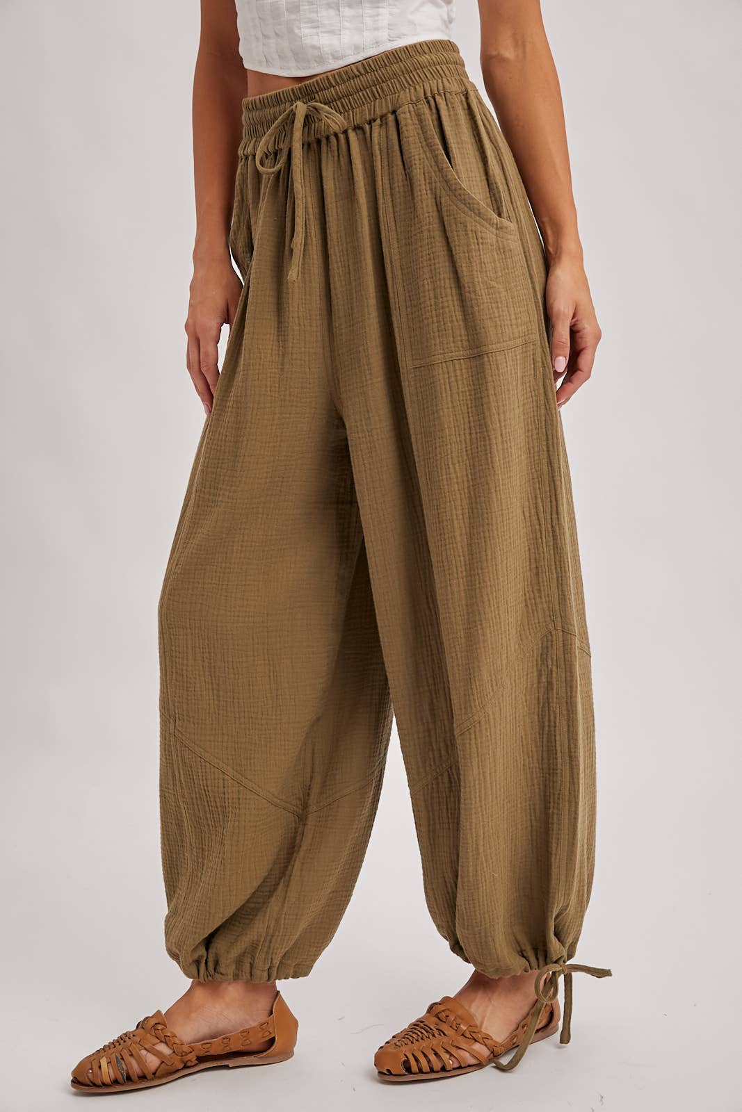 Bluivy - Wholesale Pants - Women's - JOGGER HAREM DRAWSTRING PANTS20