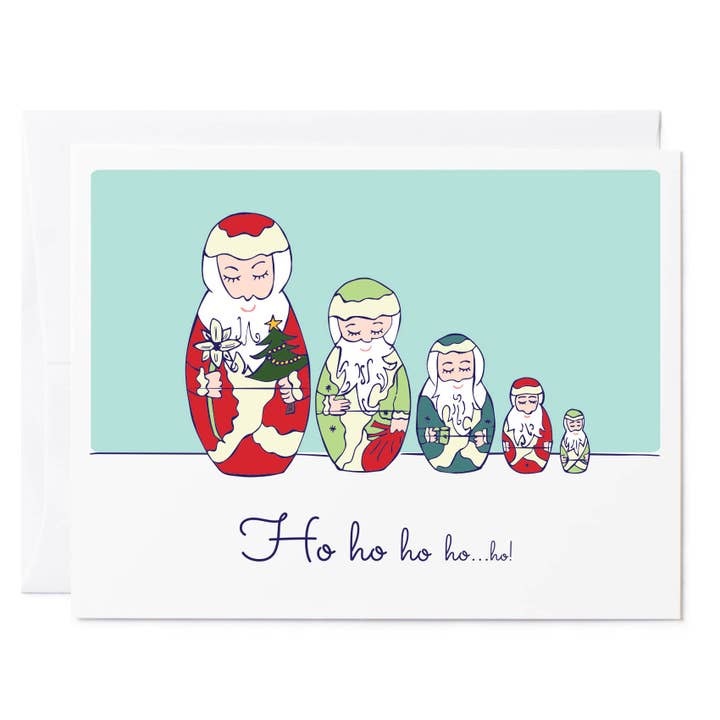 Häckande tomtar | Semester hälsningskort för wholesale av Tuxberry & Whit
