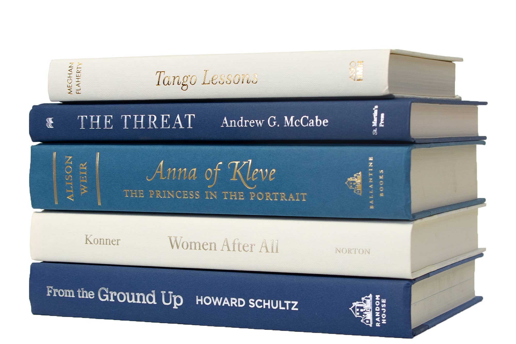 Decorative Blue Book Stack - Coastal Shores for wholesale on Faire0