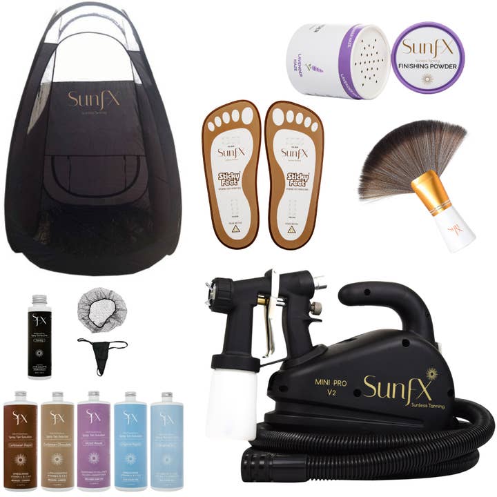 SunFX America LLC - Vente Autobronzants - Barrette arrière arrière pour salon de bronzage par pulvérisation mobile/Pas de revente