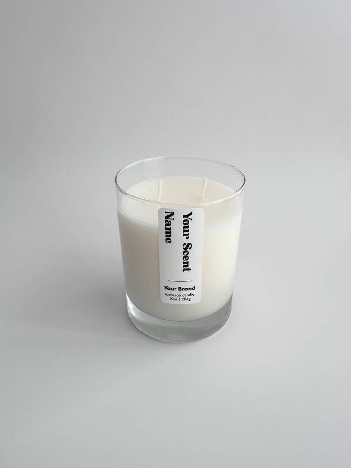 Private Label Candles | Lavender Driftwood - 10 oz Clear Jar for wholesale by R.R -rhoads.riley Candles