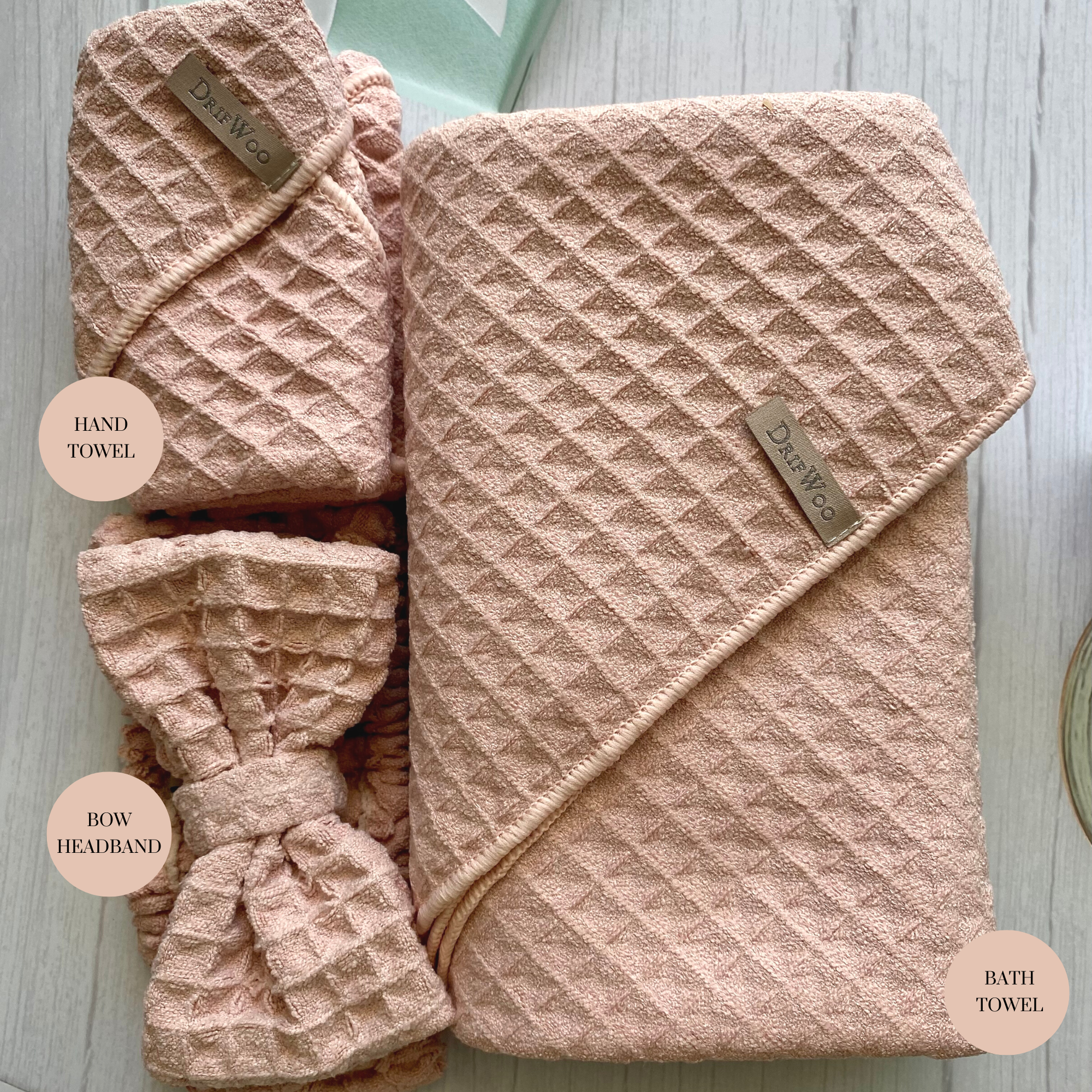 DrifWoo - Venta al por mayor Juegos de toallas - Set de regalo de toallas de lujo para spa – caja de esenciales para el cuidado personal3