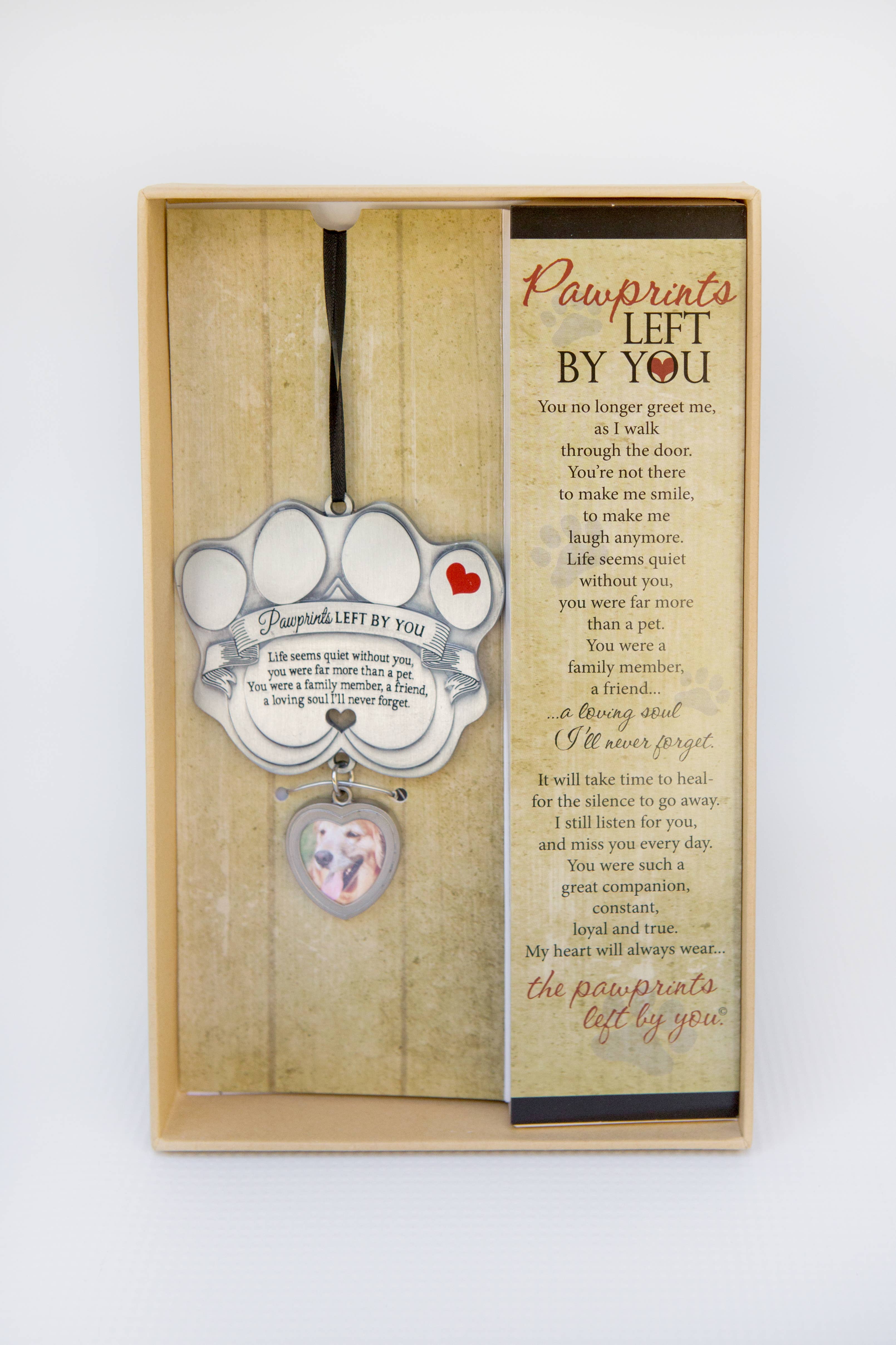 The Grandparent Gift Co. Inc. – wholesale Ornament – Pawprints Left By You Pet Photo Memorial Ornament 6091-PH1
