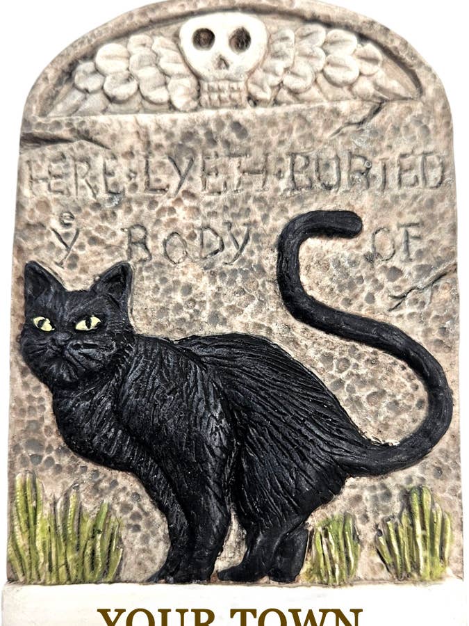 Halloween Black Cat Ornament for wholesale by Hestia Creations