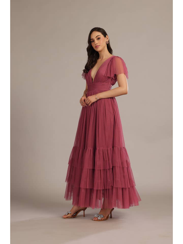 Madison Maxi Dress in Orchid for wholesale on Faire7