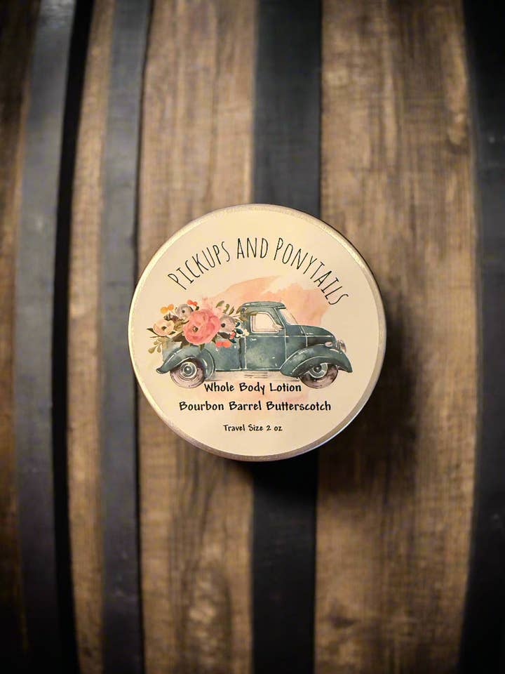 Lotion au caramel écossais en fût de bourbon pour la vente par Pickups And Ponytails