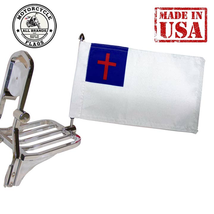Christian 6x9 Motorcycle Biker Flag for wholesale by All Brands LLC