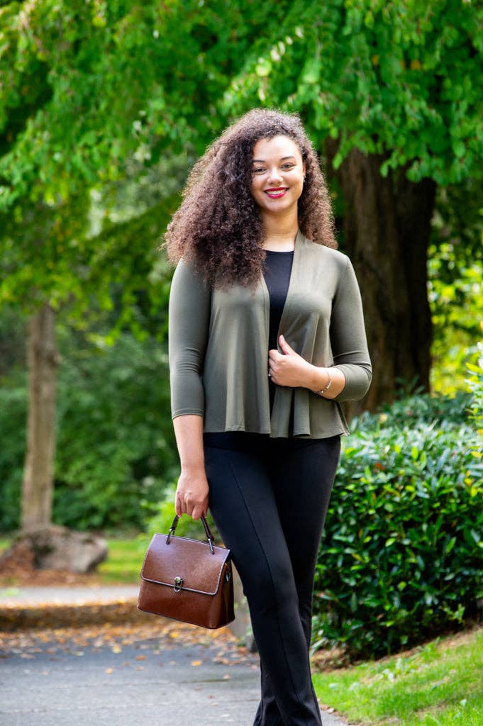 Blue Sky Clothing Co LLC – Großhandel Jacke – Damen – Kathy Jacke, Khaki, Bambus1