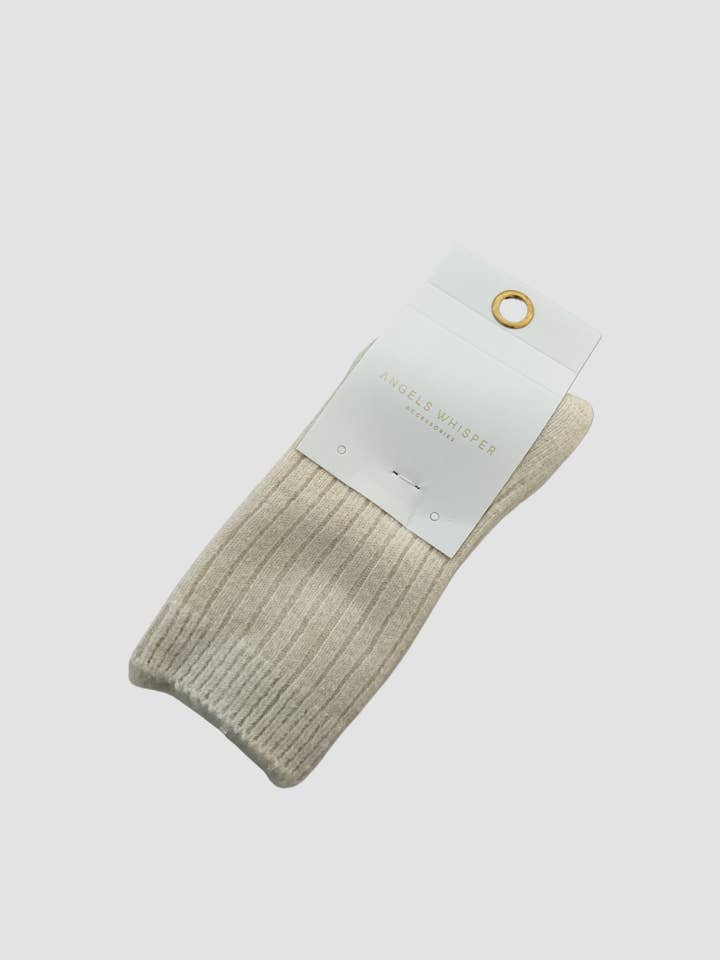 Angels Whisper Accessories - Wholesale Socks – Women's - Angels Rib Wool Blend Socks (3col)5