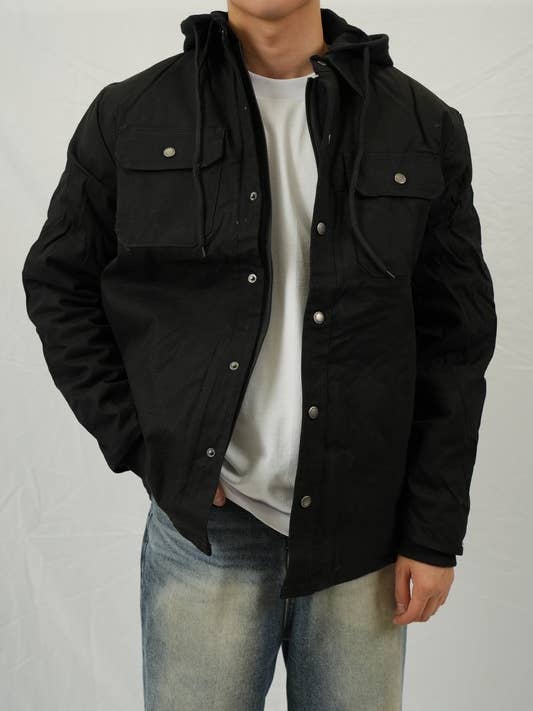 Lime Tree Clothing Inc. - Wholesale Shirt Jacket/Shacket - Men's - Men's Duck Canvas Hooded Shirt Jacket – Stylish & Versatile 1