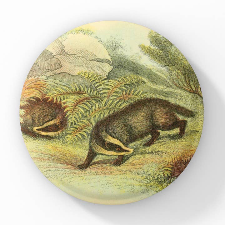 NatureCuts - Wholesale Lapel Pin/Button - Badger Pin Button, Badger Keychain, Badger Magnet3
