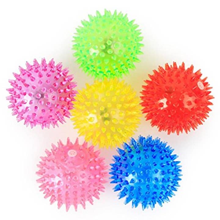 Blinkee.com, LLC - Wholesale Light-Up Toy - Kids & Baby - LED Soft Spike Air Bounce Ball Pack of 6