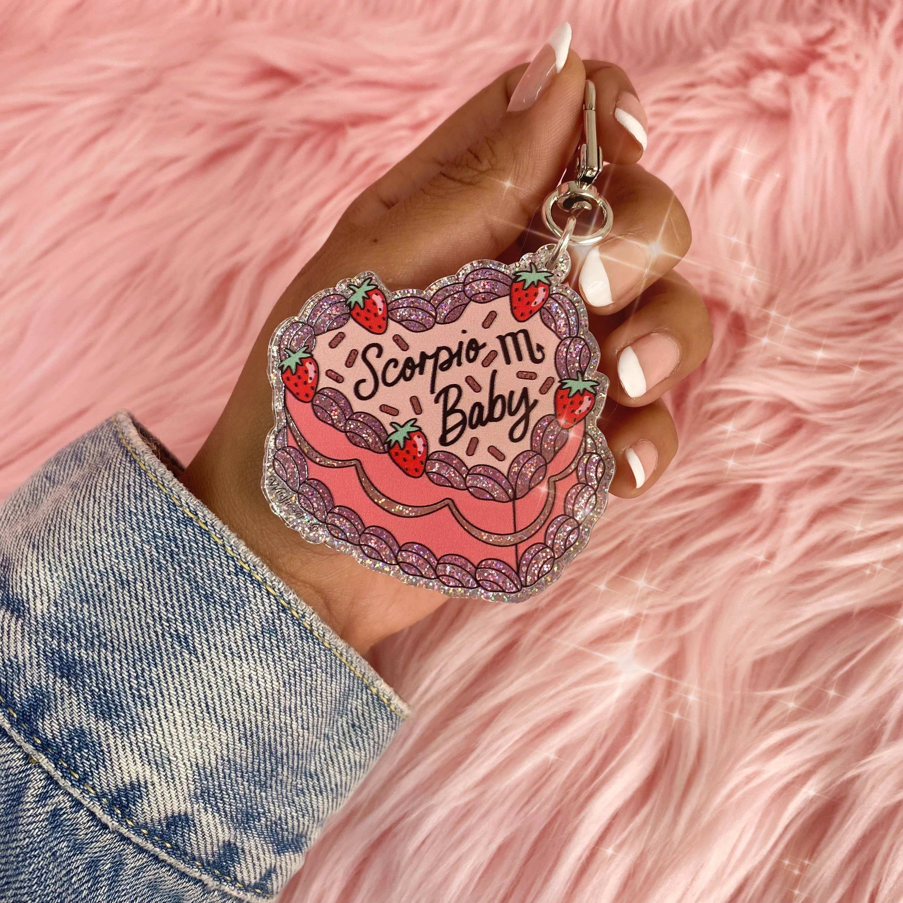 Wildflower + Co. - Wholesale Keychain – Women's - Zodiac Cake Bag Charm / Keychain9