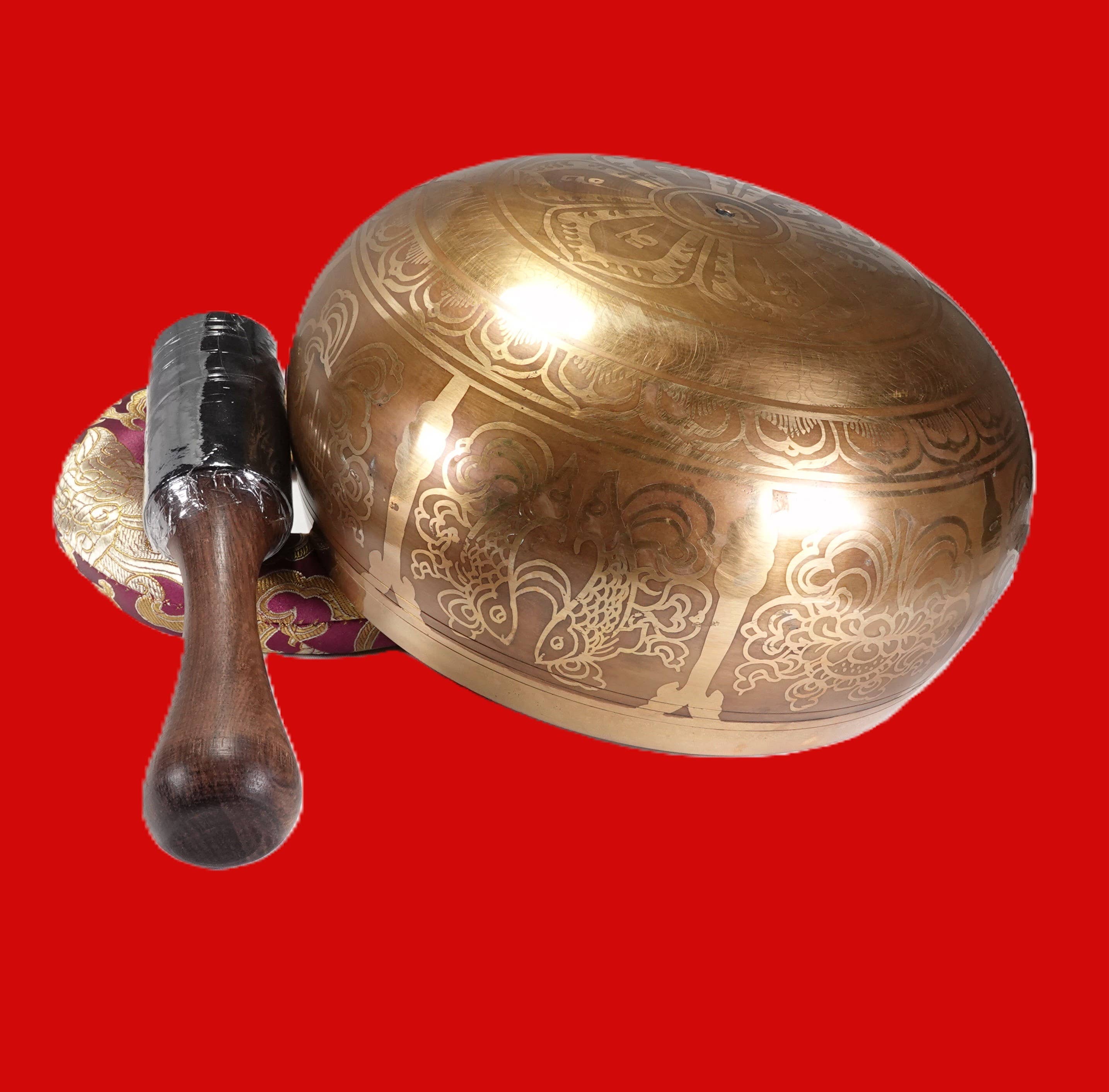 Tenzing Collections - Wholesale Meditation Supplies - large Tibetan singing bowl with amazing sounds9