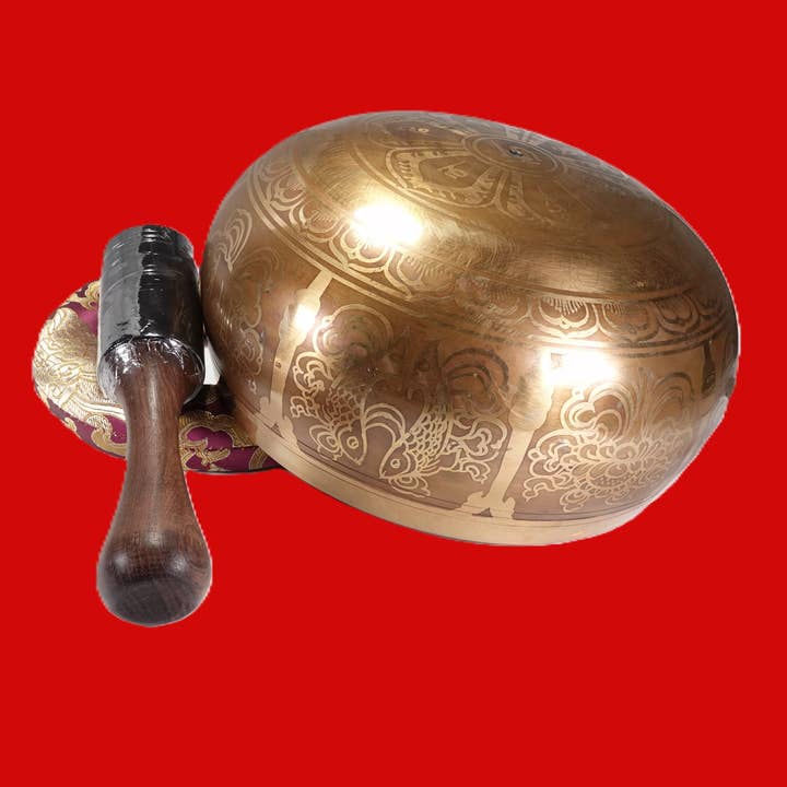 Tenzing Collections - Wholesale Meditation Supplies - large Tibetan singing bowl with amazing sounds9