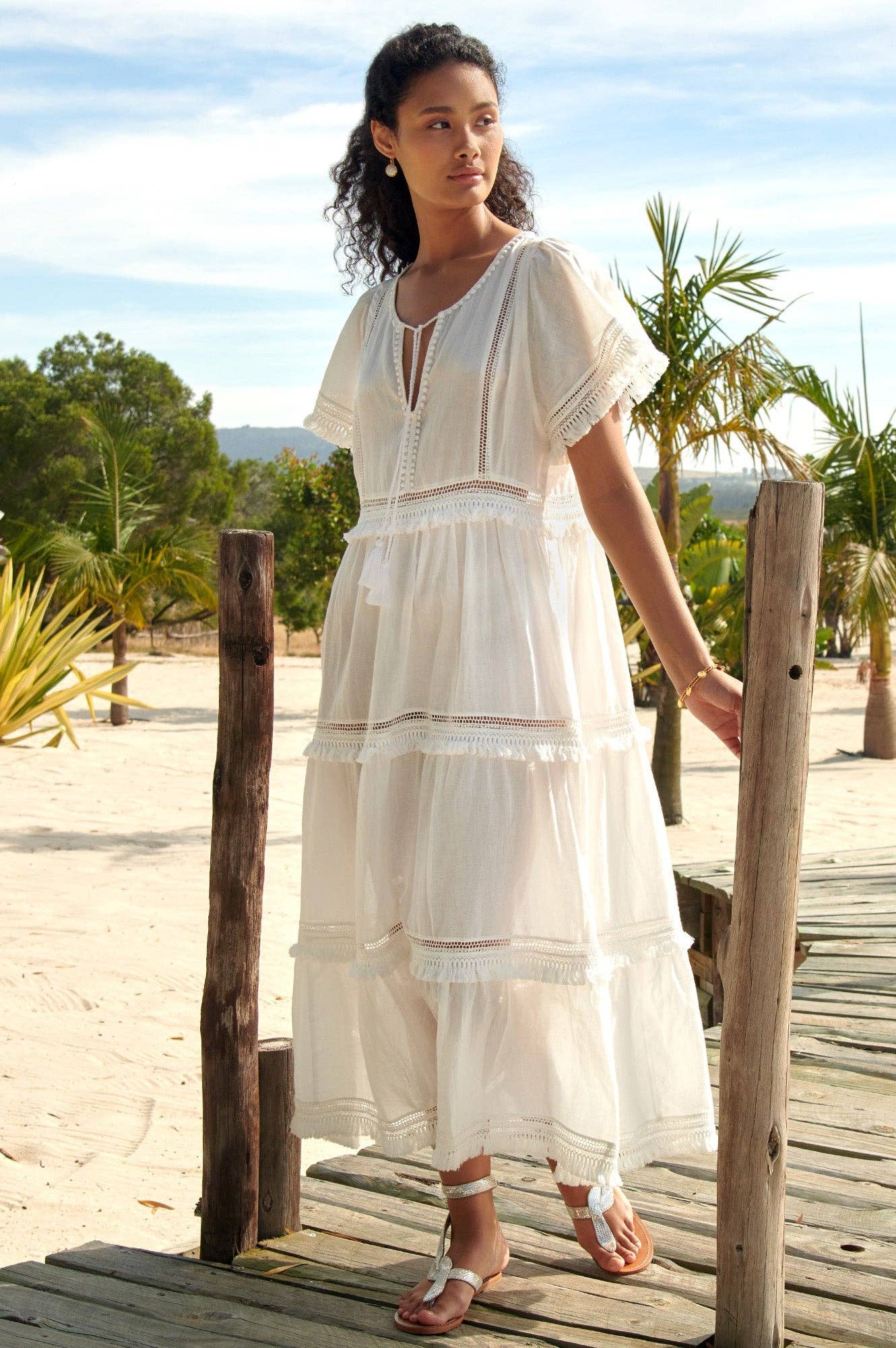 Blanco Kaftán Malaya blanco de venta al por mayor en Faire3