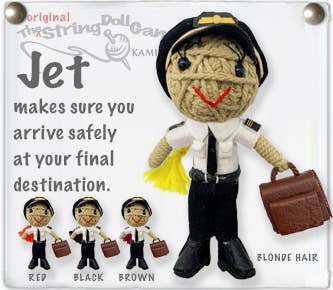 Keychain String Doll Pilot Female-Brown Hair – Shop EAA Merchandise