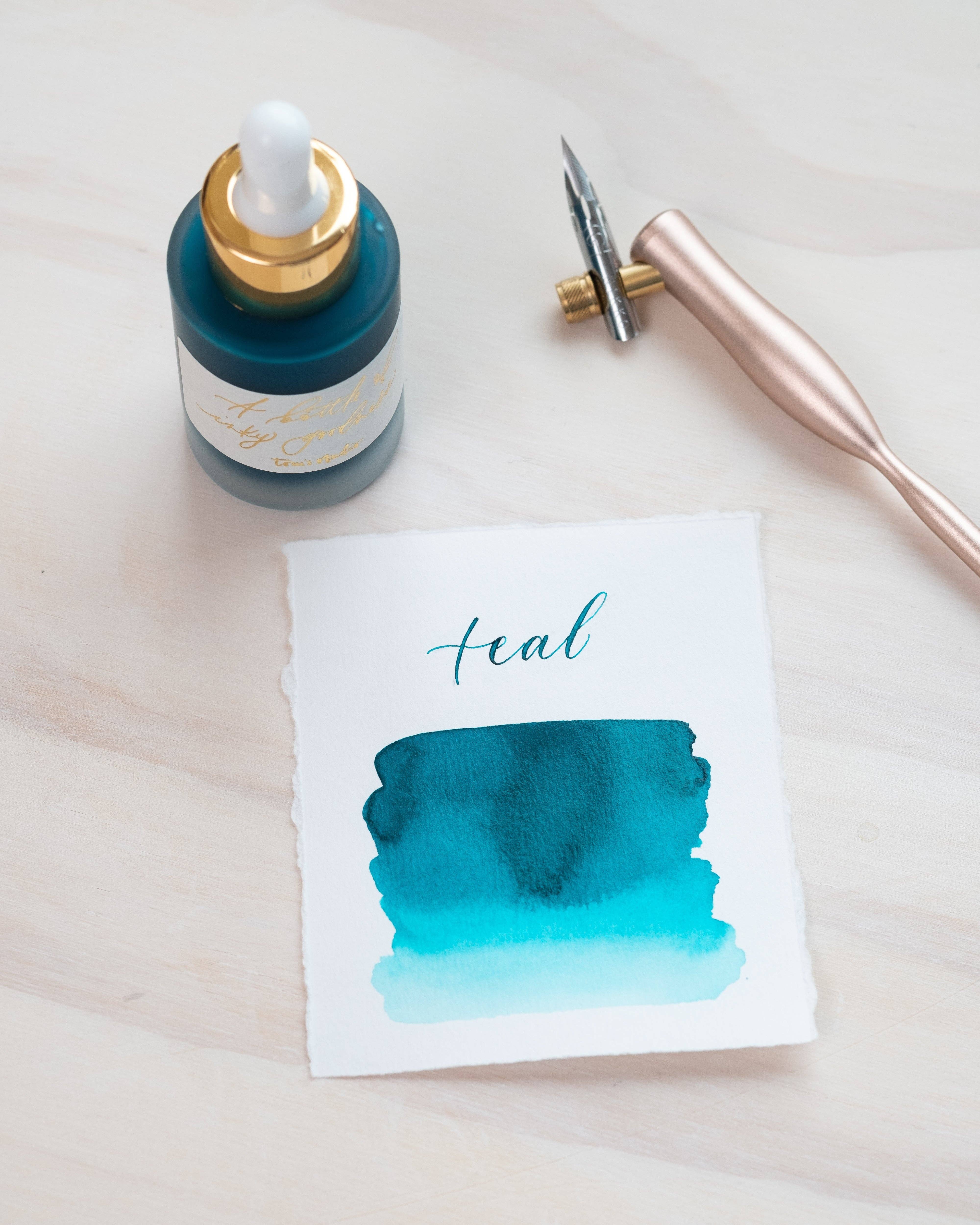 Tom's Studio - Wholesale Craft Supplies - Teal - Calligraphy Ink2