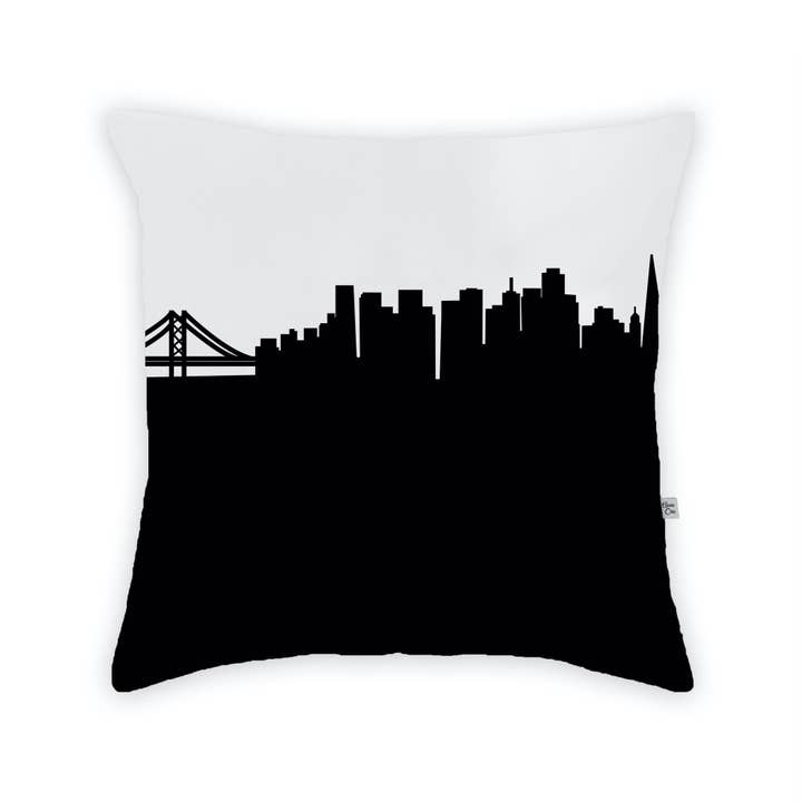 San Francisco CA Skyline Large Throw Pillow for wholesale by Anne Cate