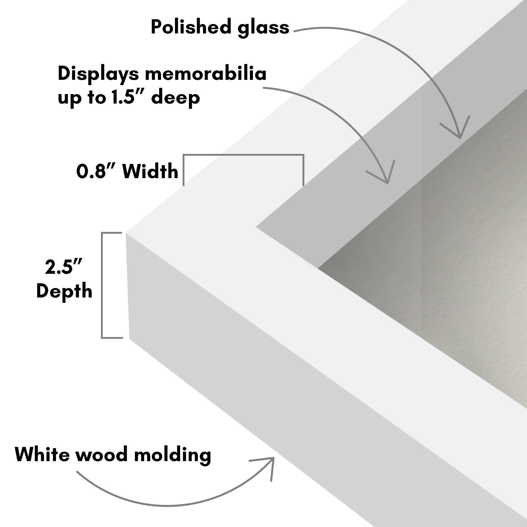 Americanflat - Wholesale Picture Frame - Americanflat Shadow Box Frame with Soft Felt Back43