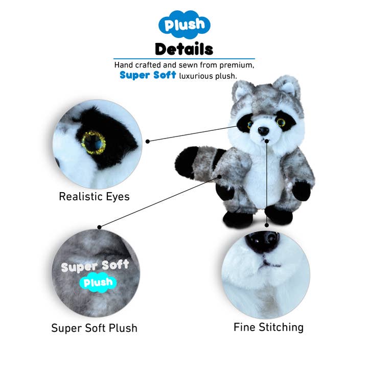 Cota Global - Wholesale Stuffed/Plush Toy - Kids & Baby - Super Soft Plush - Raccoon1