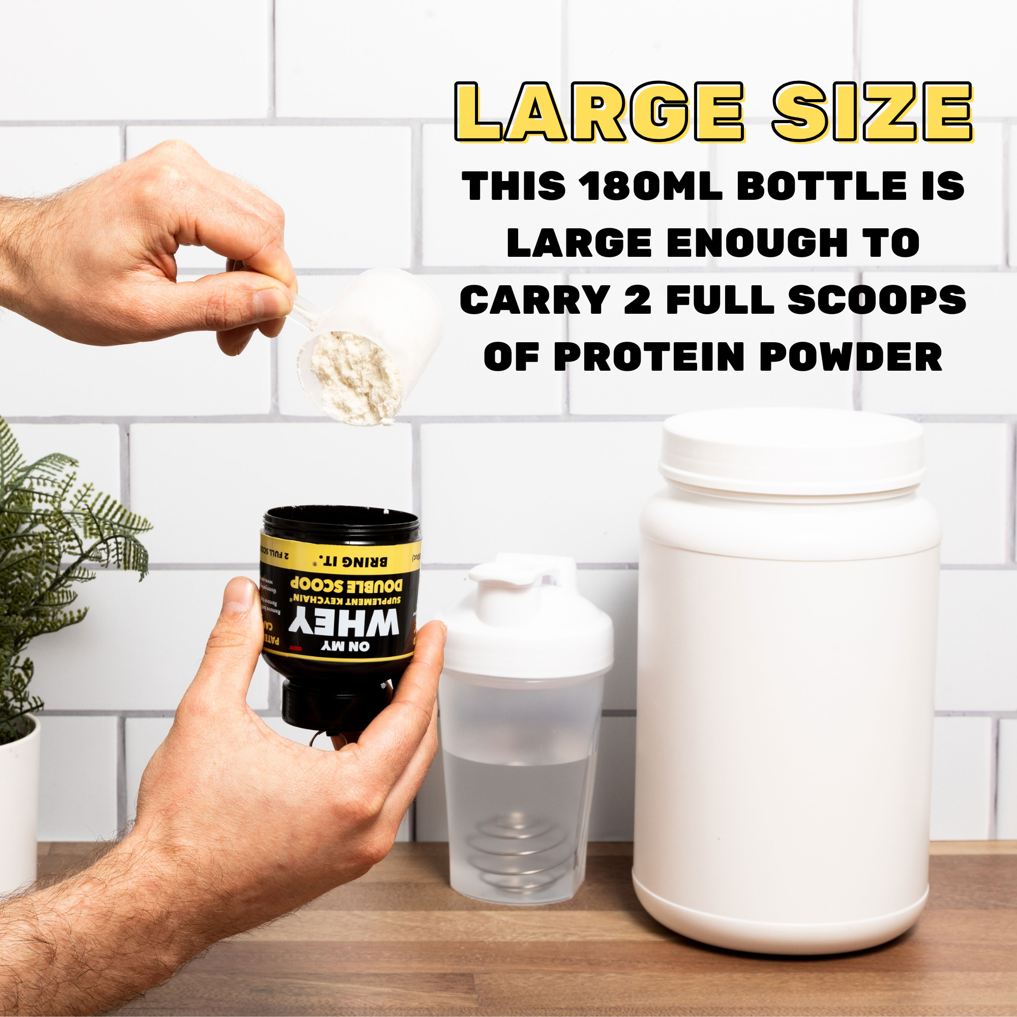 OnMyWhey – wholesale Protein/superfood powder – Shaker Bottle And Protein Powder Container 180ml3