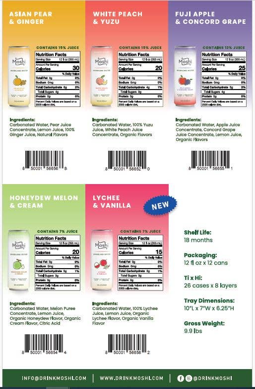 Brooklyn Food & Beverage - Wholesale Sparkling Water - Moshi Sparkling Water - Lychee + Vanilla2