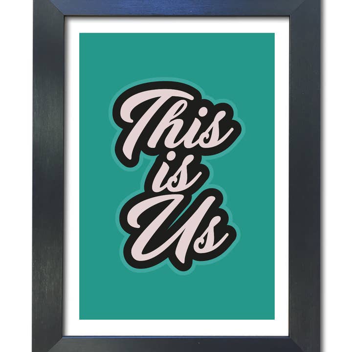 This is Us Yorkshire Slang Art Print for wholesale by Close to the Bone Greeting Cards and Gifts