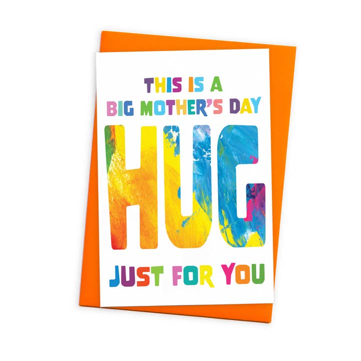 Big Mother's Day Hug Mother's Day Card and Coloured Envelope for wholesale by size3art