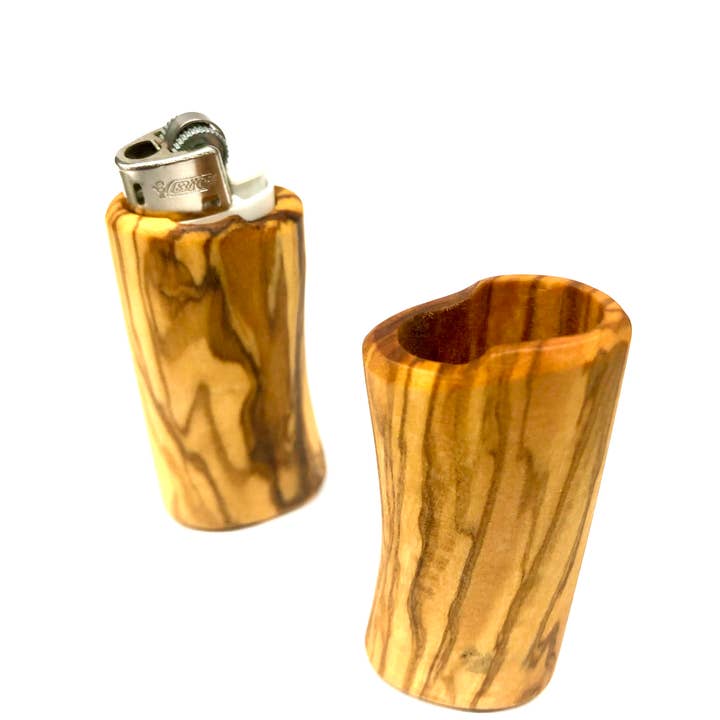 olivenholz-erleben - Wholesale Lighter - Elegant olive wood lighter case lighter case